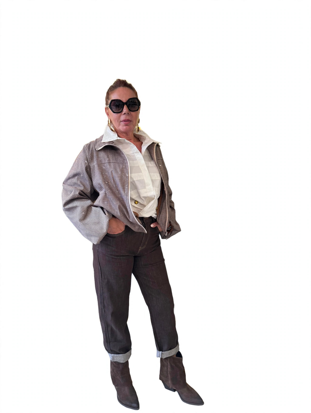 Jeans marrone mon fit