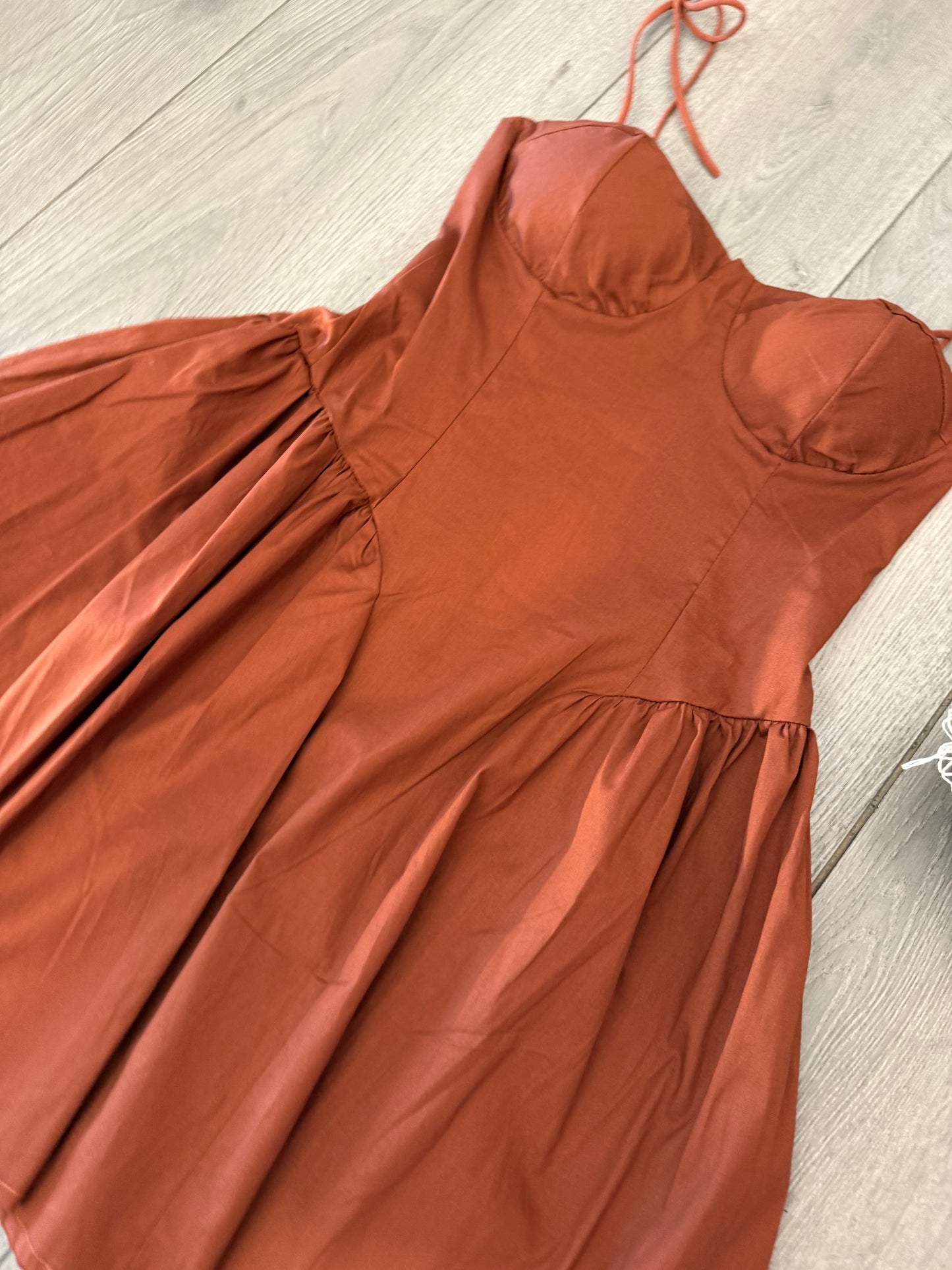 Vestito corto in cotone