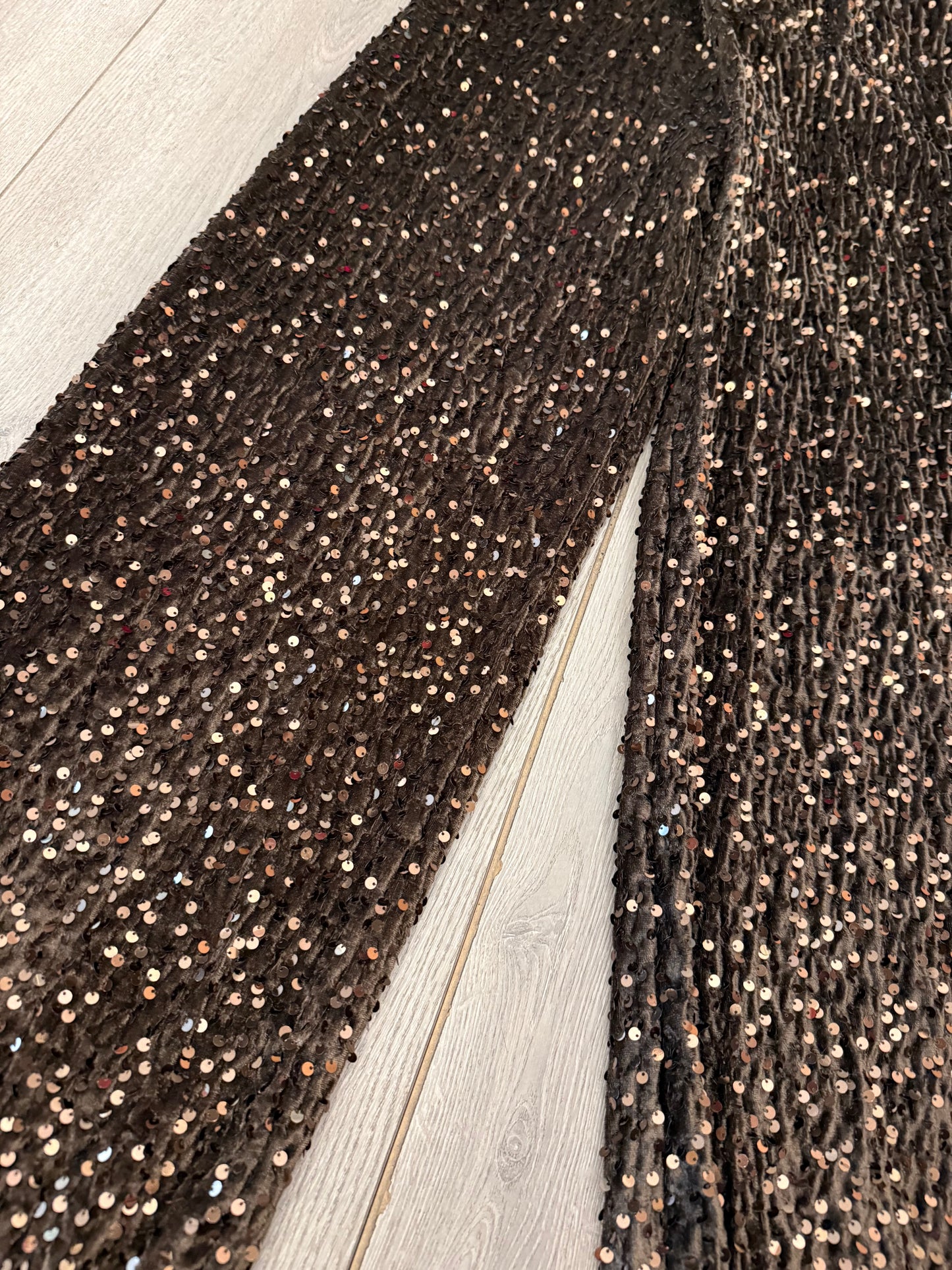 Pantalone palazzo paillette