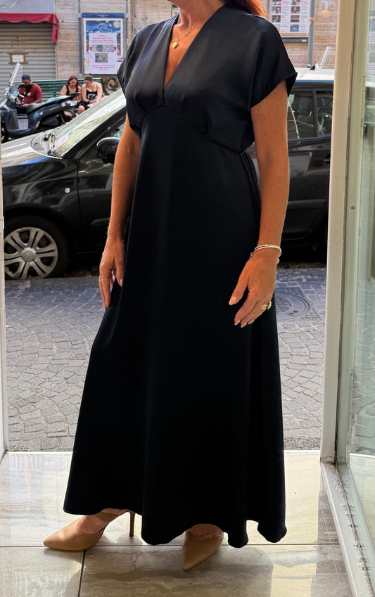 Vestito blu lungo