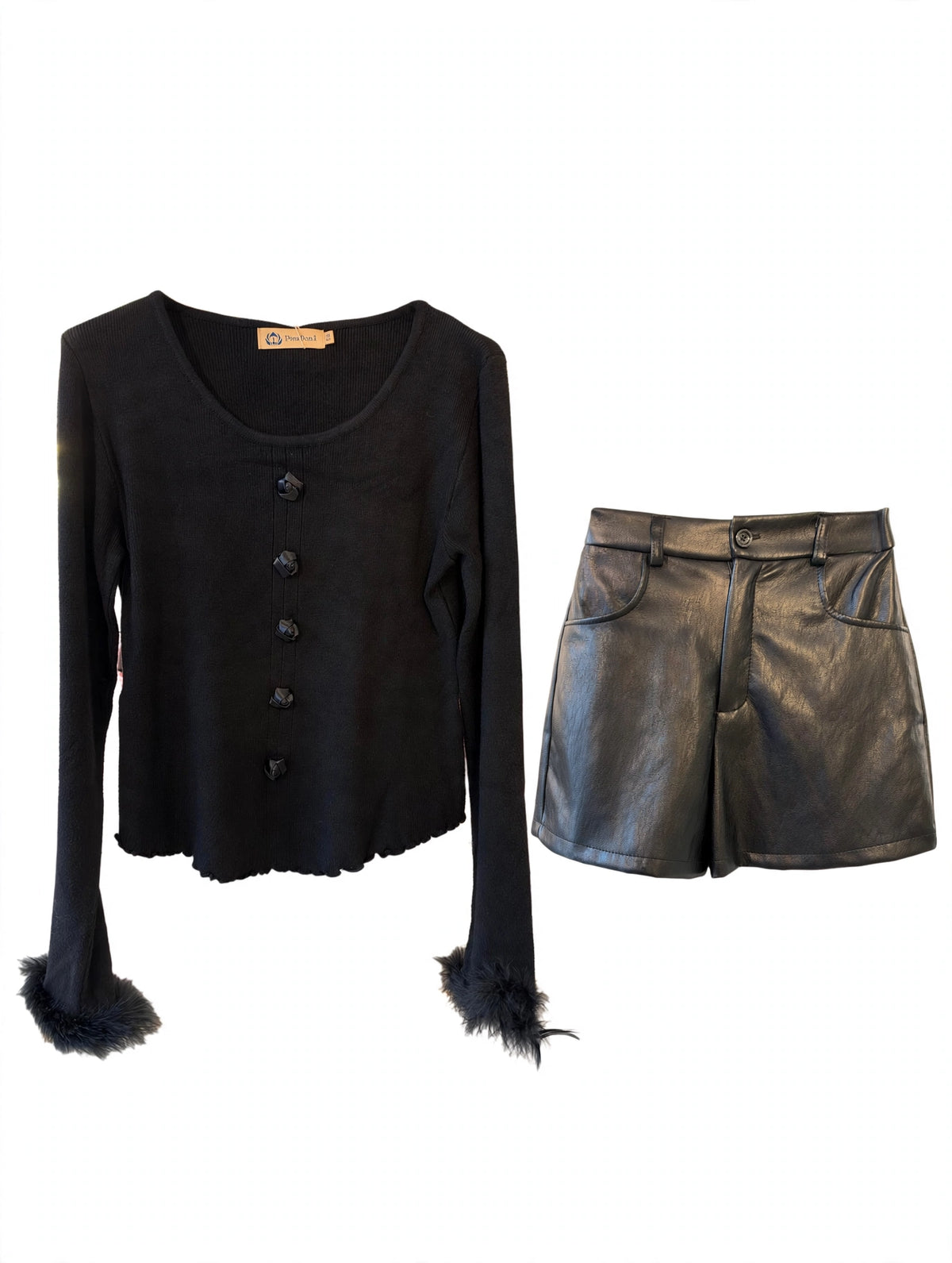 Shorts in pelle