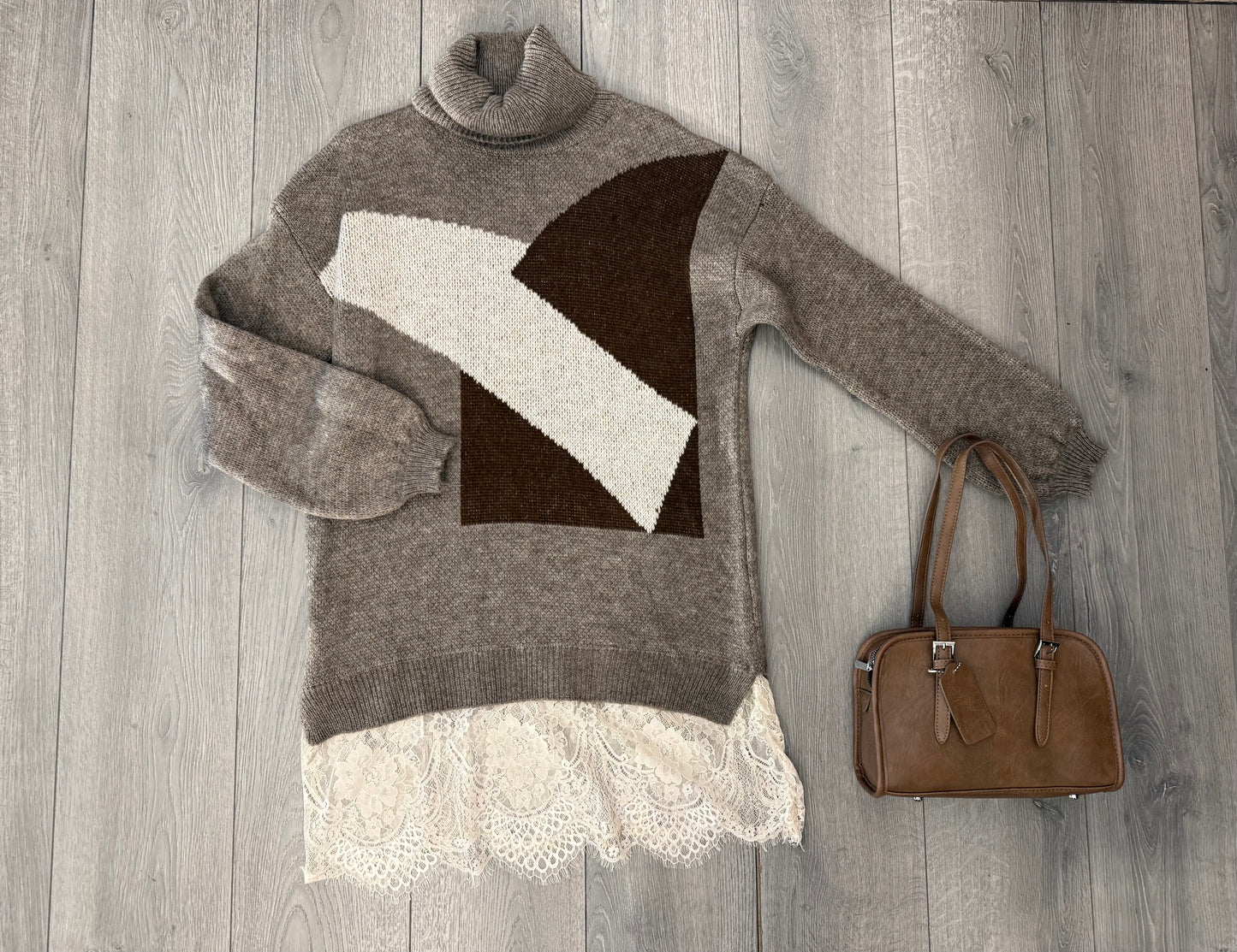 Vestito Pull con pizzo