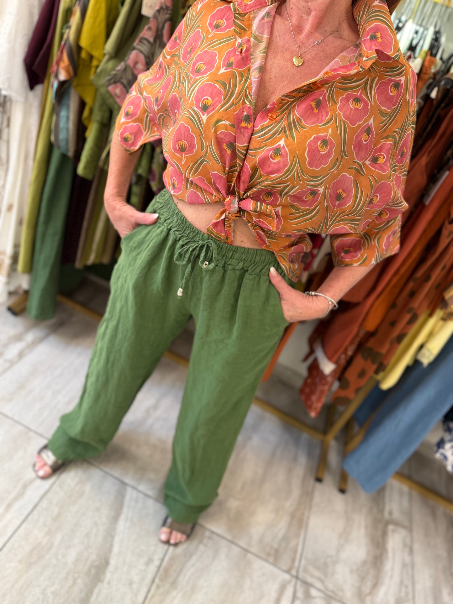 Pantalone in lino