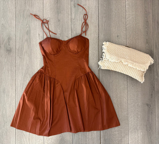 Vestito corto in cotone