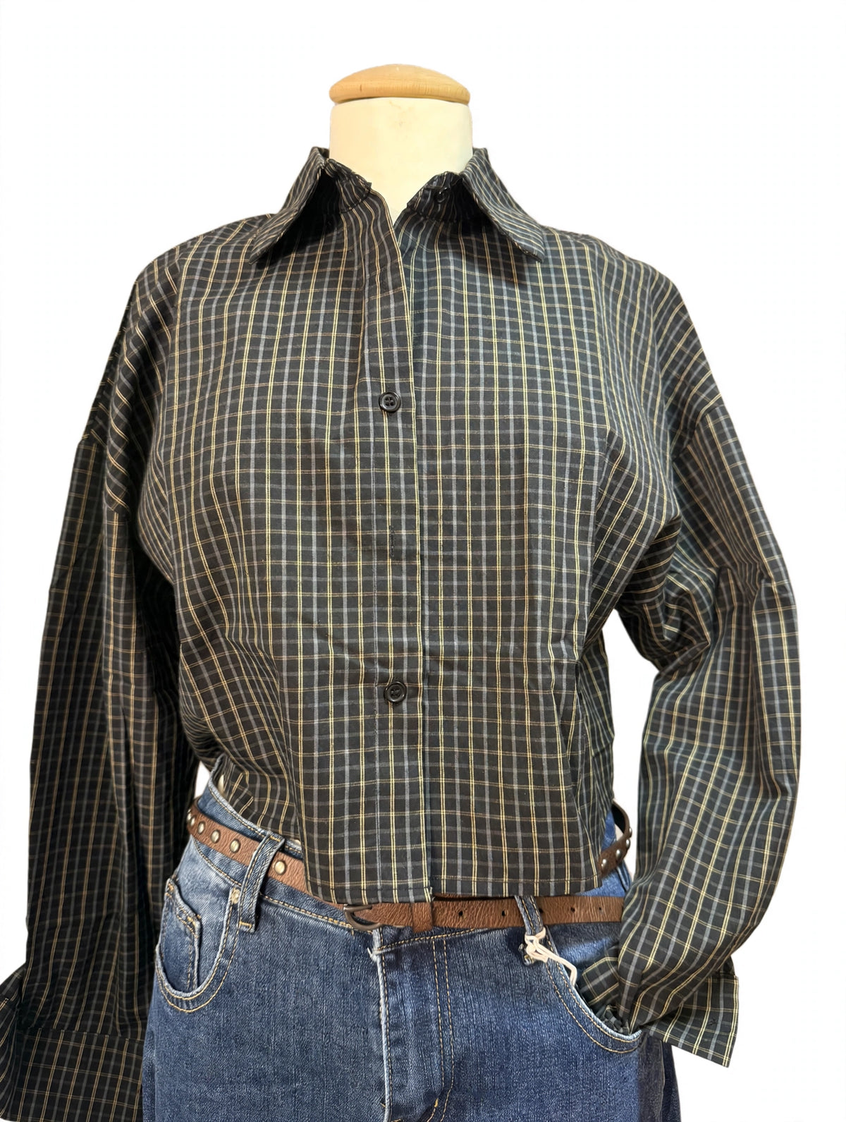 Camicia quadri corta