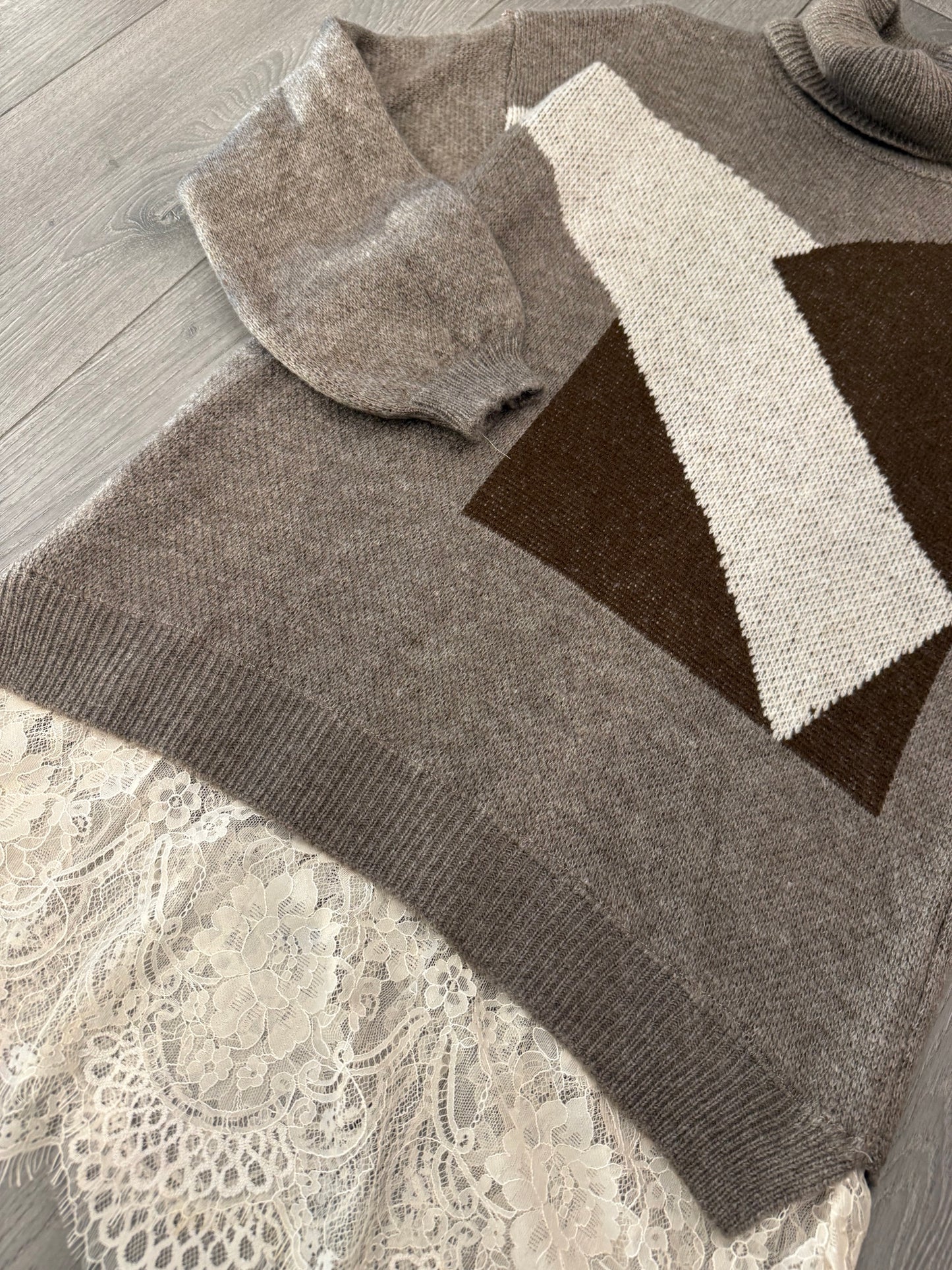 Vestito Pull con pizzo