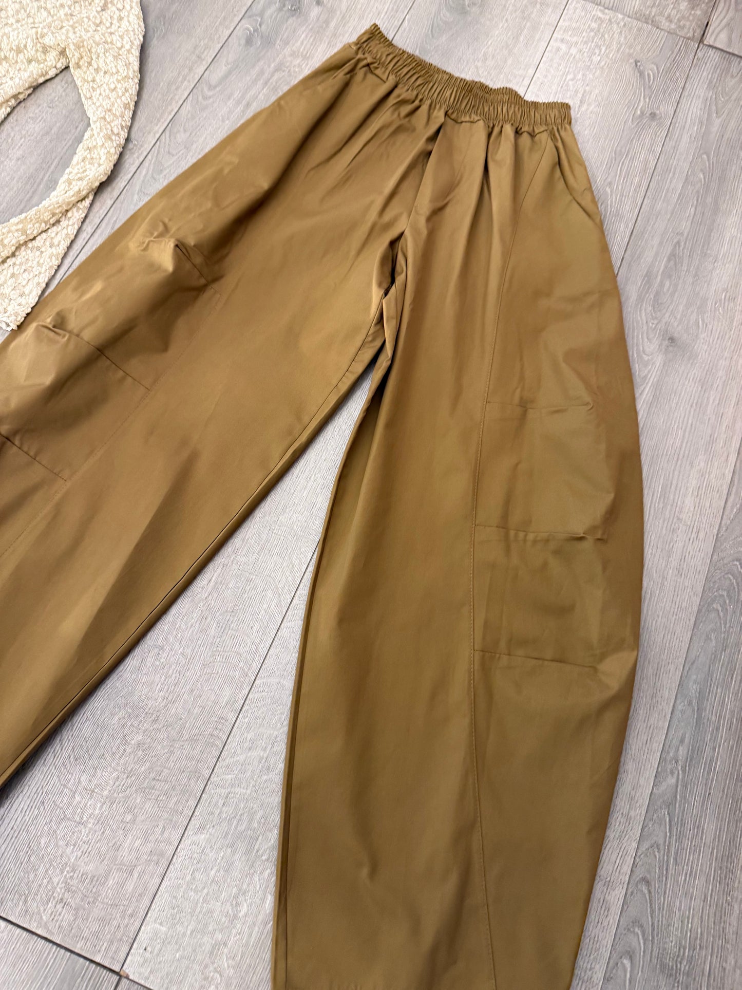 Pantalone balon tessuto