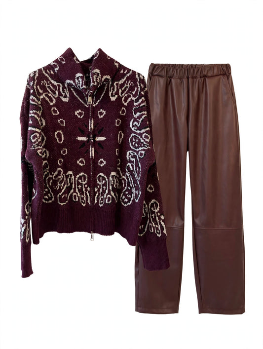 Pantalone in ecopelle